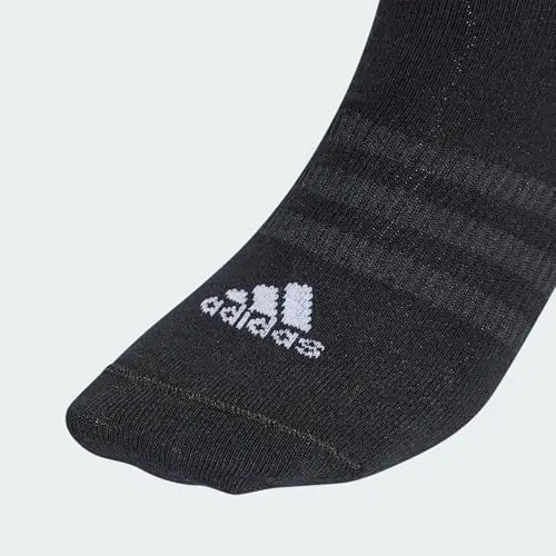 adidas Unisex - Adulto Thin and Light Sportswear Low-Cut Socks 3 Pairs, Black / White, 10.5 miniatura 3