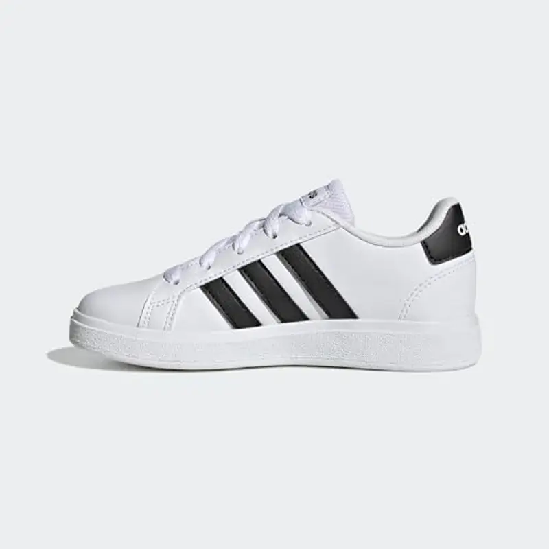 adidas Unisex - Bambini e ragazzi Grand Court Lifestyle Tennis Lace-Up Shoes, Cloud White Core Black Core Black, 34 EU miniatura 2