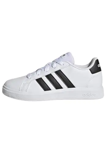 adidas Unisex - Bambini e ragazzi Grand Court Lifestyle Tennis Lace-Up Shoes, Cloud White Core Black Core Black, 36 2/3