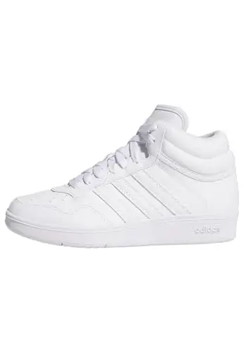 adidas Unisex - Bambini e Ragazzi Hoops 4.0 Mid Shoes, Cloud White Cloud White Core Black, 36 2/3 EU
