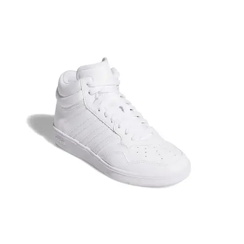 adidas Unisex - Bambini e Ragazzi Hoops 4.0 Mid Shoes, Cloud White Cloud White Core Black, 36 2/3 EU miniatura 3
