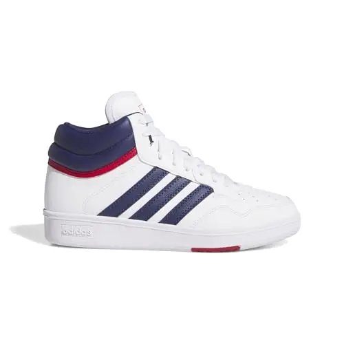 adidas Unisex - Bambini e Ragazzi Hoops 4.0 Mid Shoes, Ftwr White Dark Blue Team Victory Red, 36 EU miniatura 2