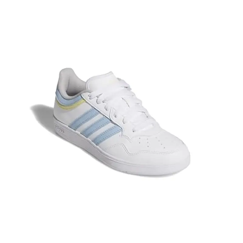 adidas Unisex - Bambini e Ragazzi Hoops 4.0 Shoes, Ftwr White Clear Sky Powder Yellow, 35.5 EU miniatura 3