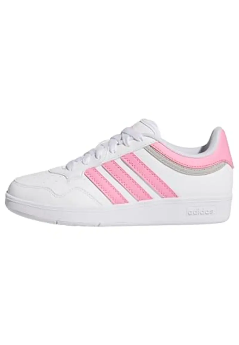adidas Unisex - Bambini e Ragazzi Hoops 4.0 Shoes, Ftwr White Pink Fusion Grey Two, 31 EU