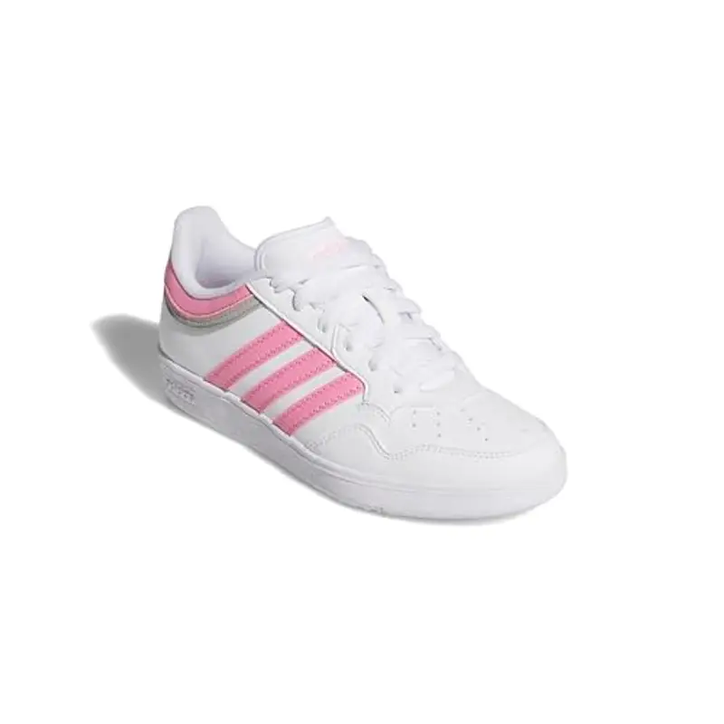 adidas Unisex - Bambini e Ragazzi Hoops 4.0 Shoes, Ftwr White Pink Fusion Grey Two, 31 EU miniatura 3