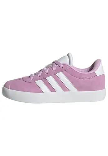 adidas Unisex - Bambini e Ragazzi VL Court 3.0 Shoes, Bliss Lilac/Cloud White/Grey Two, 30 EU