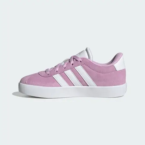 adidas Unisex - Bambini e Ragazzi VL Court 3.0 Shoes, Bliss Lilac/Cloud White/Grey Two, 30 EU miniatura 2
