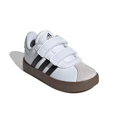 adidas Unisex - Bambini e Ragazzi VL Court 3.0 Shoes, Cloud White/Core Black/Grey One, 24 EU miniatura 3