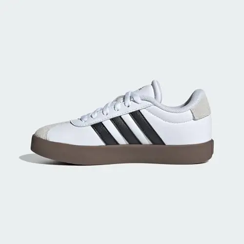 adidas Unisex - Bambini e Ragazzi VL Court 3.0 Shoes, Cloud White/Core Black/Grey One, 28 EU miniatura 2