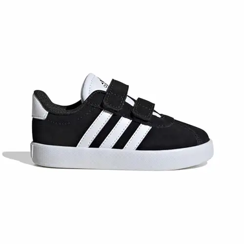 adidas Unisex - Bambini e Ragazzi VL Court 3.0 Shoes, Core Black/Cloud White/Core Black, 26 EU miniatura 2