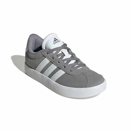 adidas Unisex - Bambini e Ragazzi VL Court 3.0 Shoes, Grey Three/Cloud White/Grey Two, 38 2/3 EU miniatura 3