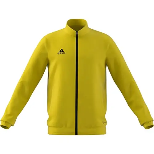 adidas Unisex - Bambini Entrada 22 Track Jacket, team yellow/black, 5 miniatura 3