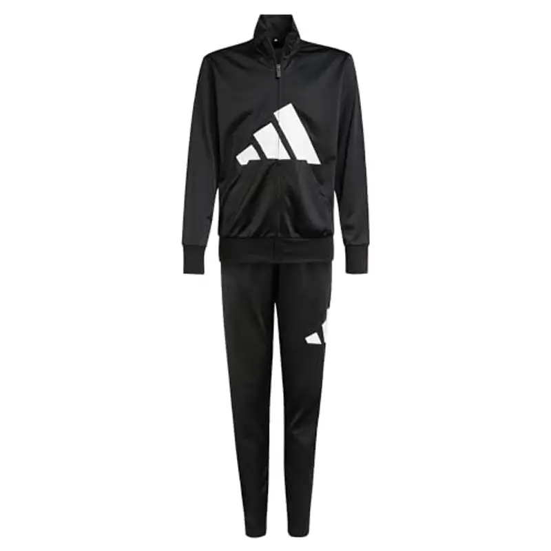 adidas Unisex - Bambini ESSENTIALS BIG LOGO CLIMACOOL TRACKSUIT, black/white, 9
