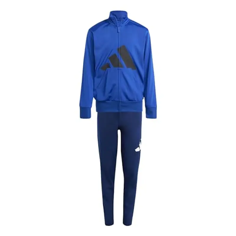 adidas Unisex - Bambini ESSENTIALS BIG LOGO CLIMACOOL TRACKSUIT, team royal blue/black, 7-8 Years