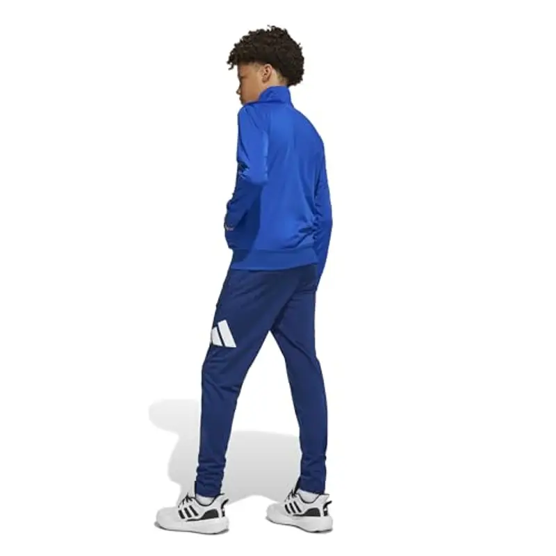 adidas Unisex - Bambini ESSENTIALS BIG LOGO CLIMACOOL TRACKSUIT, team royal blue/black, 7-8 Years miniatura 2