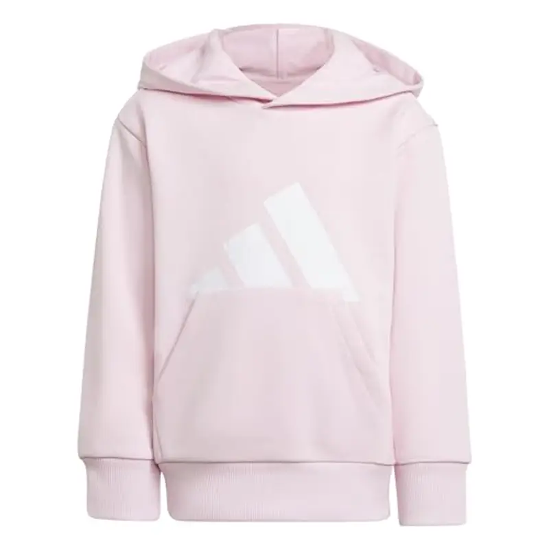 adidas Unisex - Bambini ESSENTIALS BIG LOGO HOODIE, Rosa (Clear Pink/White), 3