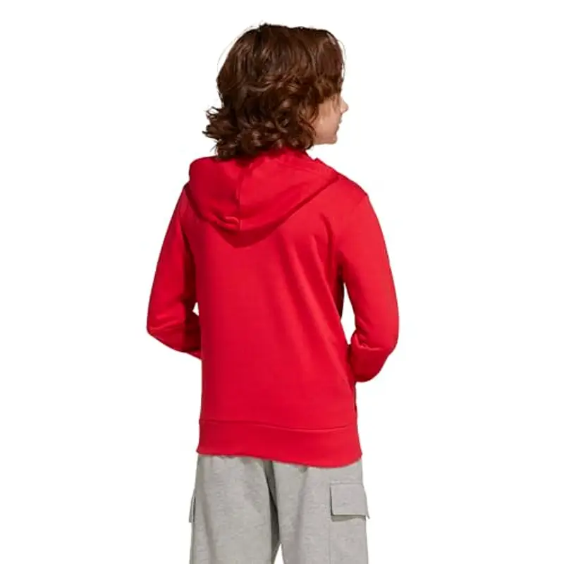 adidas Unisex - Bambini ESSENTIALS BIG LOGO HOODIE, Rosso (Pure Ruby/Black), 13-14 anni miniatura 3