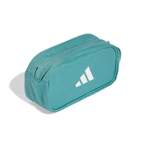adidas Unisex - Bambini PENCIL CASE 2, Powder Teal/White, One size miniatura 3