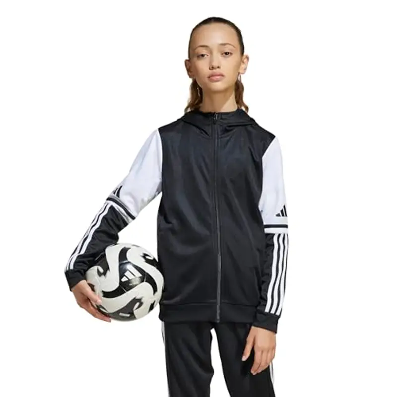 adidas Unisex - Bambini SQUADRA25 Hoody Kids, Multicolore (Black/White), 15 miniatura 3