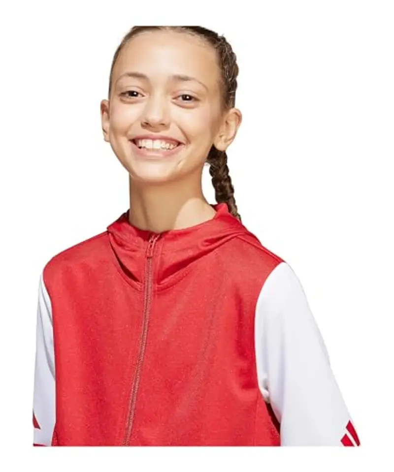 adidas Unisex - Bambini SQUADRA25 HOODY KIDS, Rosso (Team Power Red 2/White), 13-14 anni miniatura 2