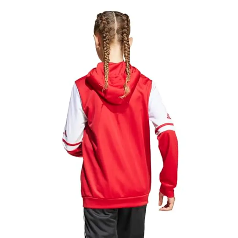 adidas Unisex - Bambini SQUADRA25 HOODY KIDS, Rosso (Team Power Red 2/White), 13-14 anni miniatura 3