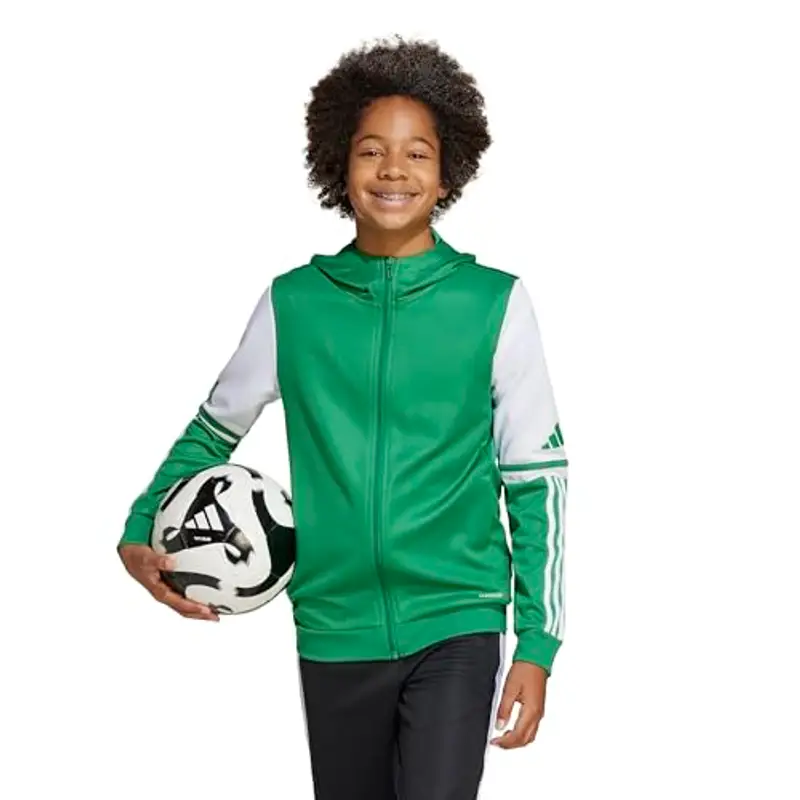 adidas Unisex - Bambini SQUADRA25 Hoody Kids, Verde (Team Green/White), 15 miniatura 3