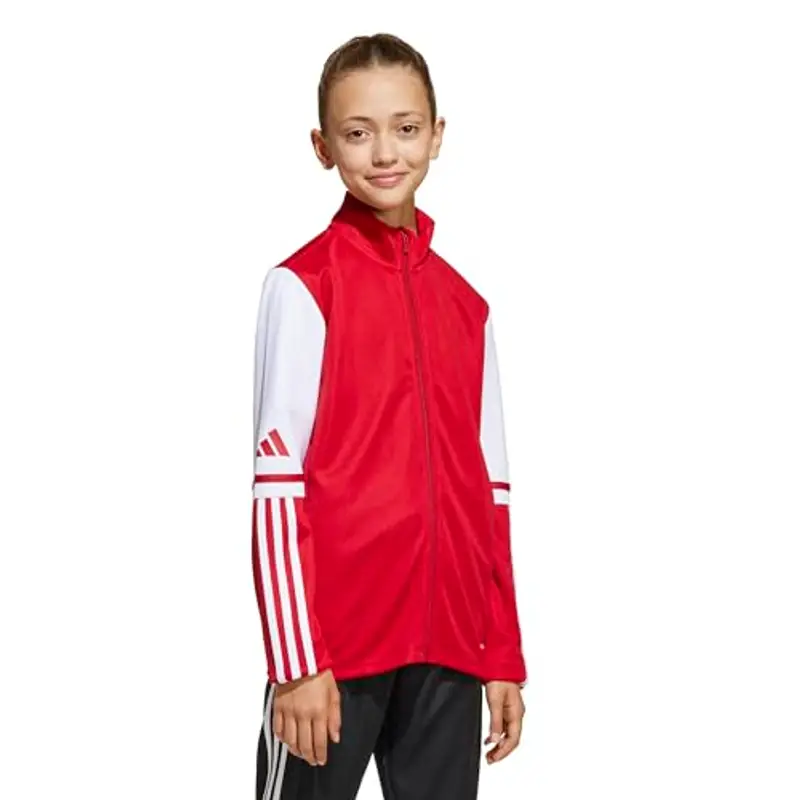 adidas Unisex - Bambini SQUADRA25 TRAINING JACKET KIDS, team power red 2/white, 11-12 Years miniatura 3