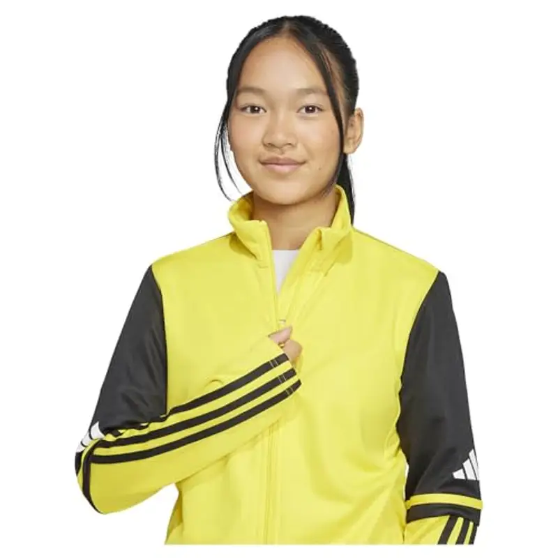 adidas Unisex - Bambini SQUADRA25 TRAINING JACKET KIDS, team yellow/black/white, 11-12 Years miniatura 2