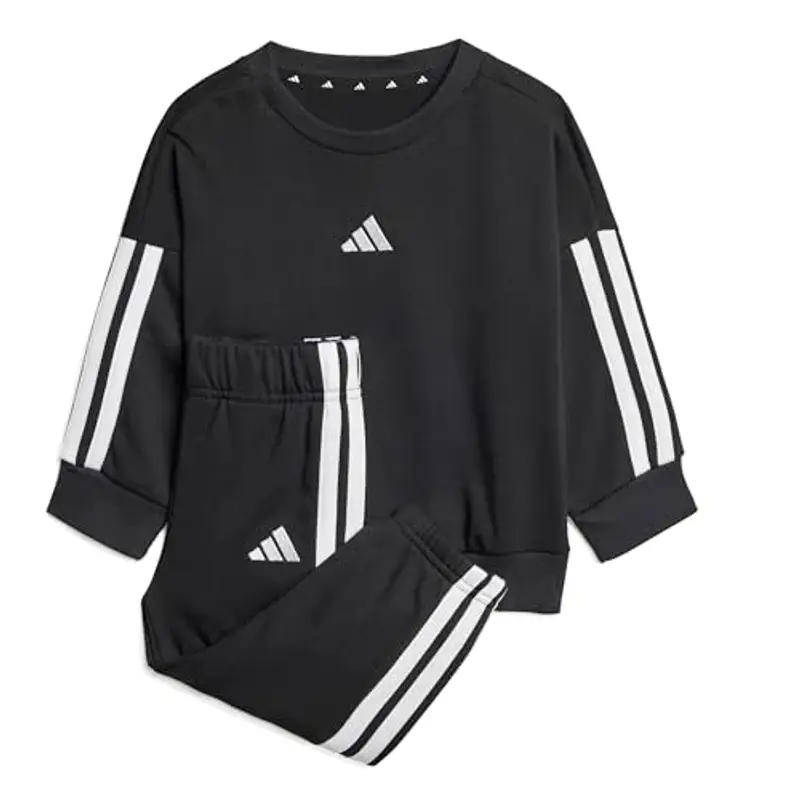 adidas Unisex - Bimbi 0-24 ESSENTIALS JOGGER, Black/White, 0