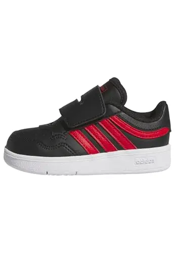 adidas Unisex - Bimbi 0-24 Hoops 4.0 Shoes, Core Black Ftwr White Better Scarlet, 19 EU