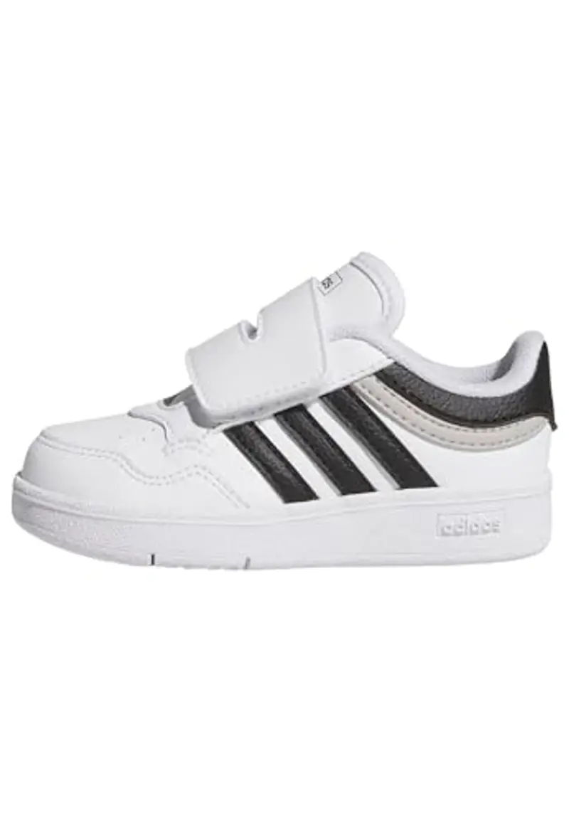 adidas Unisex - Bimbi 0-24 Hoops 4.0 Shoes, Ftwr White Core Black Grey Two, 23 EU