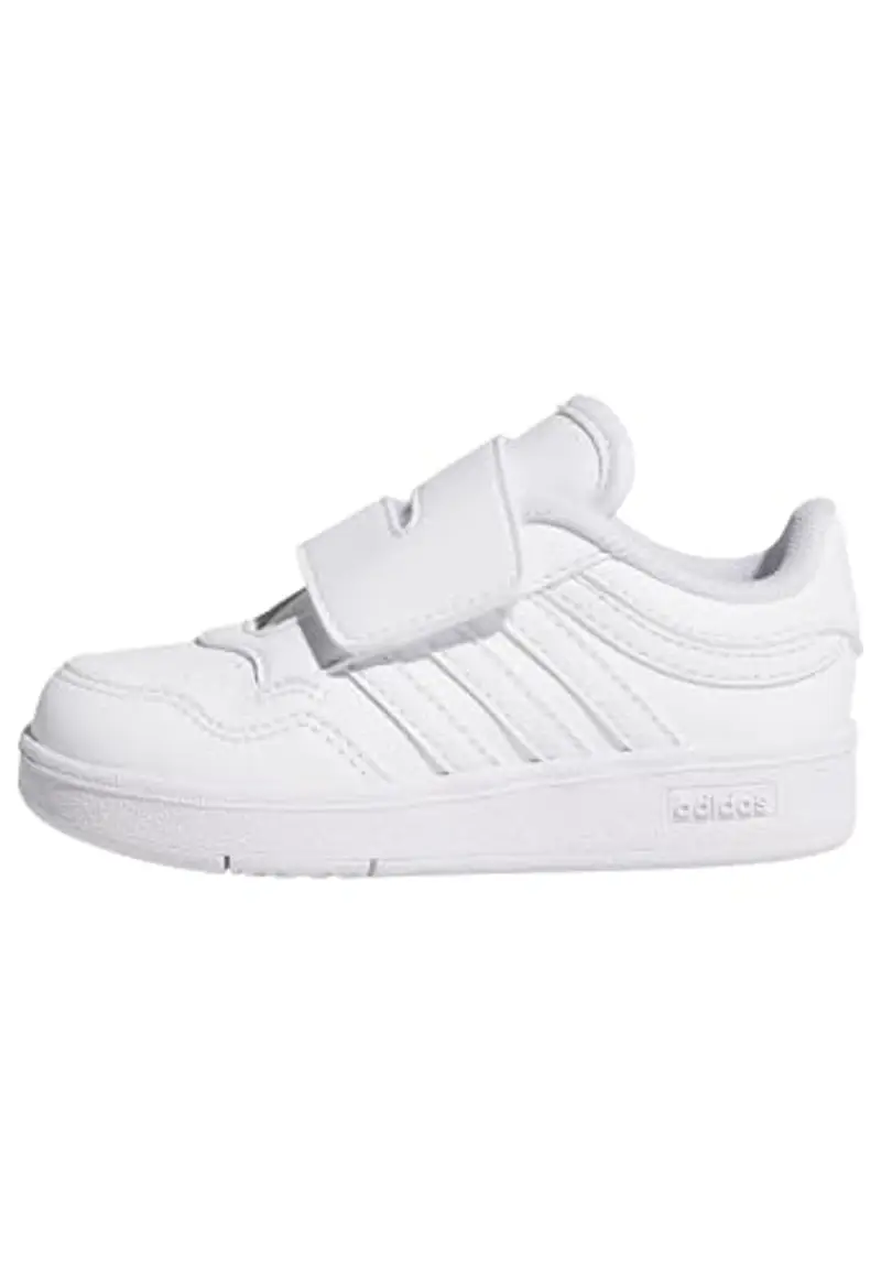 adidas Unisex - Bimbi 0-24 Hoops 4.0 Shoes, Ftwr White Ftwr White Ftwr White, 24 EU