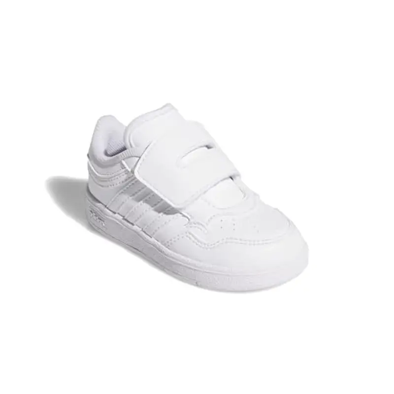 adidas Unisex - Bimbi 0-24 Hoops 4.0 Shoes, Ftwr White Ftwr White Ftwr White, 24 EU miniatura 3