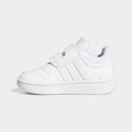 adidas Unisex - Bimbi 0-24 Hoops Shoes, Cloud White / Cloud White / Cloud White, 20 EU miniatura 2