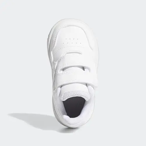 adidas Unisex - Bimbi 0-24 Hoops Shoes, Cloud White / Cloud White / Cloud White, 25 EU miniatura 3