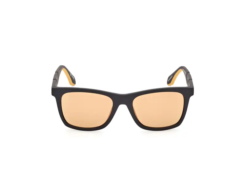 Adidas Unisex OR0101 02G Occhiali da sole Iniettato Nero Marrone Squadrata Normale Specchiato miniatura 2