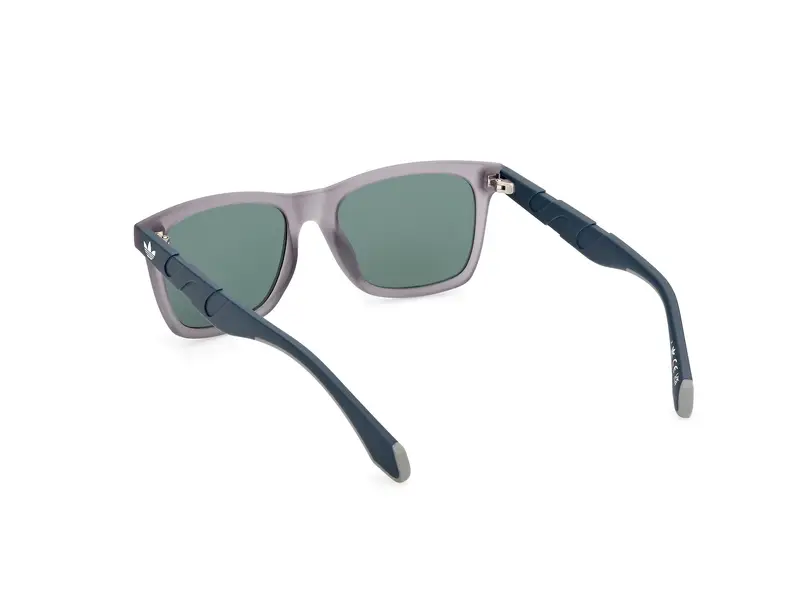 Adidas Unisex OR0101 20N Occhiali da sole Iniettato Grigio Verde Squadrata Normale miniatura 3