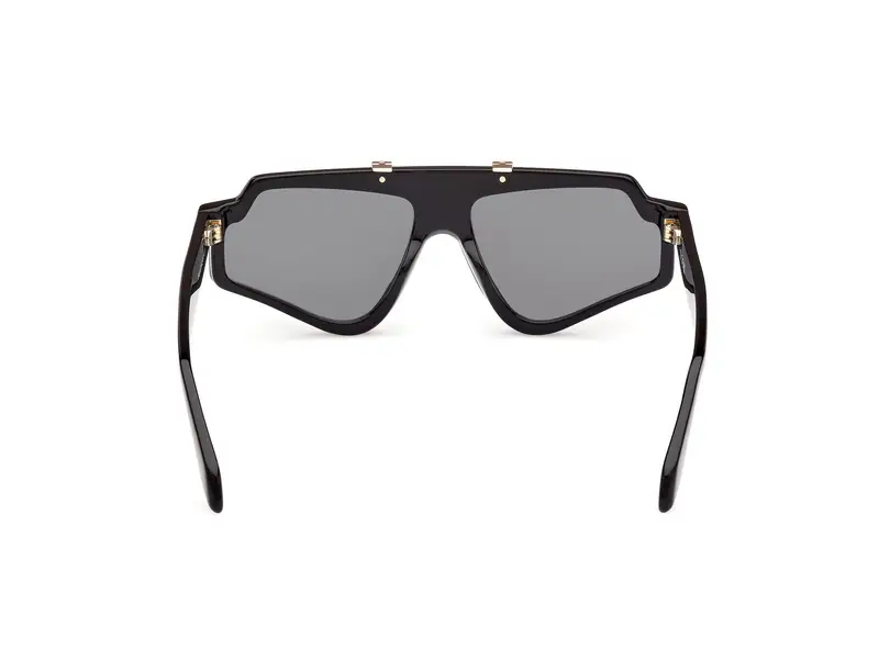 Adidas Unisex OR0113 01A Occhiali da sole Acetato Nero Fumo Geometrica Normale miniatura 3