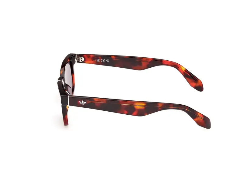 Adidas Unisex OR0117 54A Occhiali da sole Acetato Havana Fumo Squadrata Normale miniatura 2