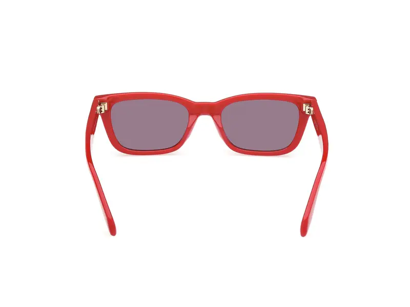 Adidas Unisex OR0117 66A Occhiali da sole Acetato Rosso Fumo Squadrata Normale miniatura 3