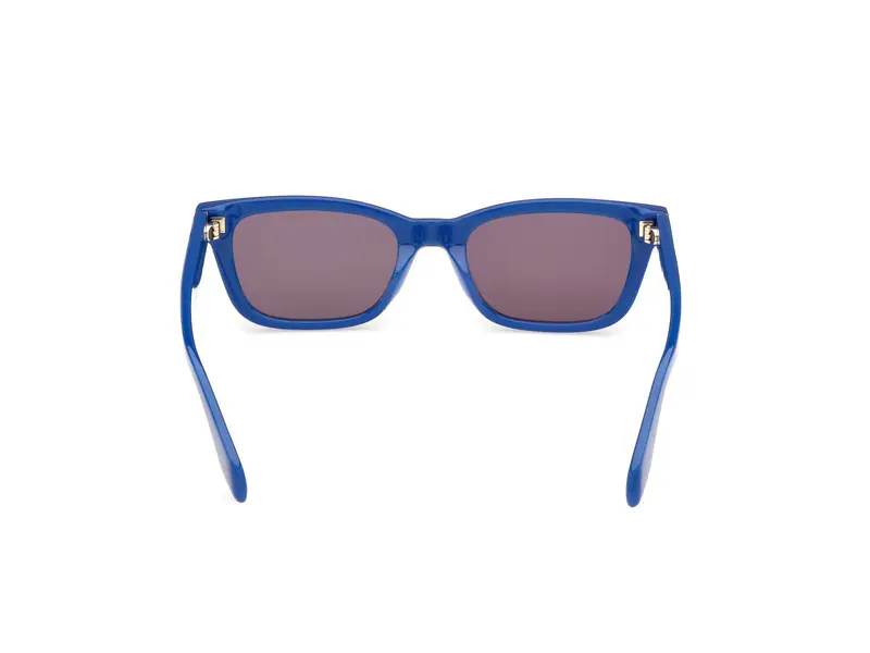 Adidas Unisex OR0117 90A Occhiali da sole Acetato Blu Fumo Squadrata Normale miniatura 3