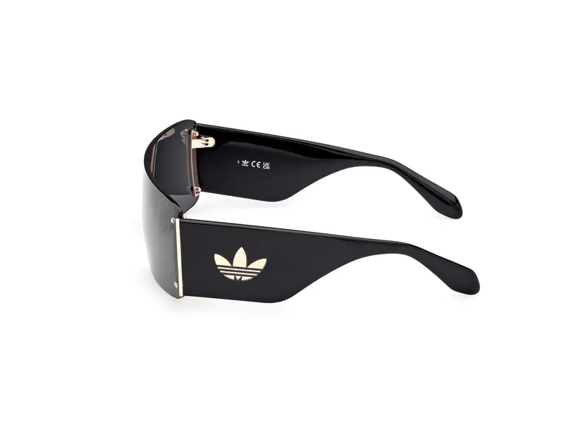 Adidas Unisex OR0118 01A Occhiali da sole Iniettato Nero Fumo Maschera Normale miniatura 2