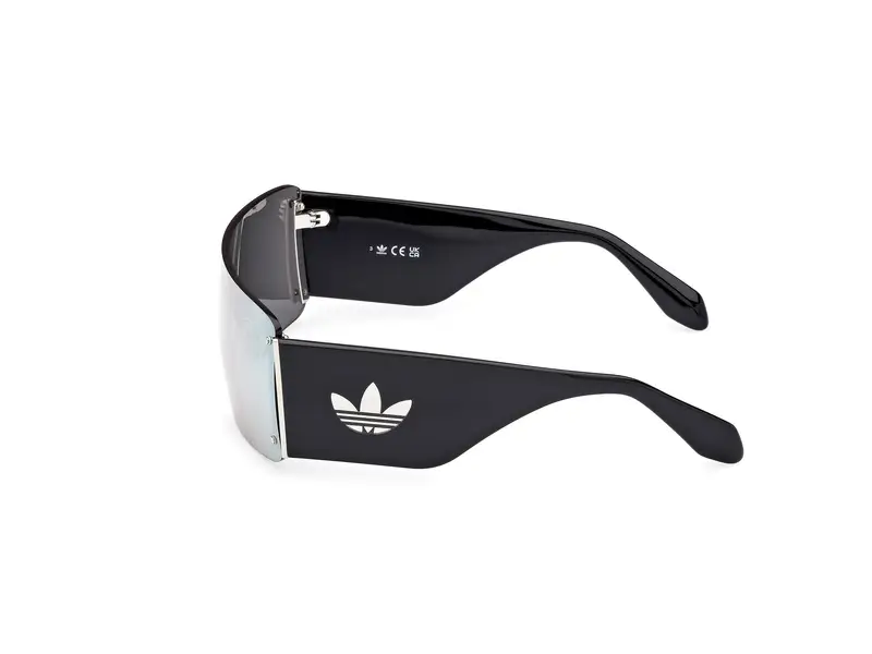 Adidas Unisex OR0118 01C Occhiali da sole Iniettato Nero Fumo Maschera Normale miniatura 2