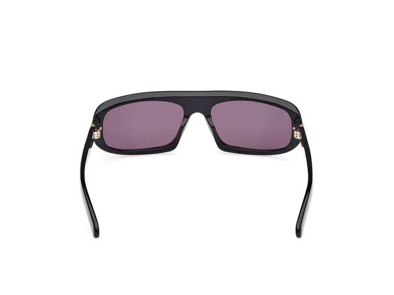 Adidas Unisex OR0122 01A Occhiali da sole Acetato Nero Fumo Geometrica Normale miniatura 3