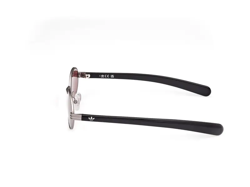 Adidas Unisex OR0123 15S Occhiali da sole Metallo Rutenio Bordeaux Rotonda Normale miniatura 2