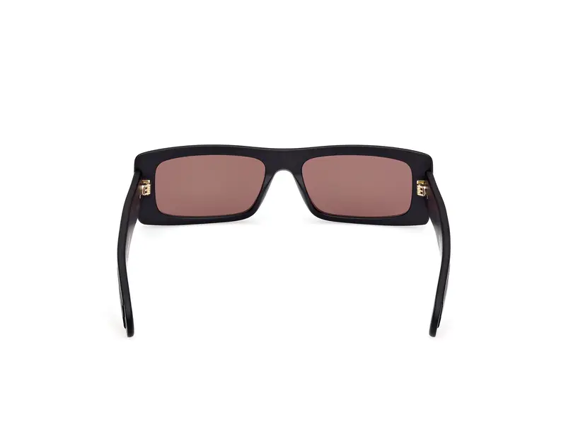 Adidas Unisex OR0124 02G Occhiali da sole Acetato Nero Marrone Squadrata Normale miniatura 3