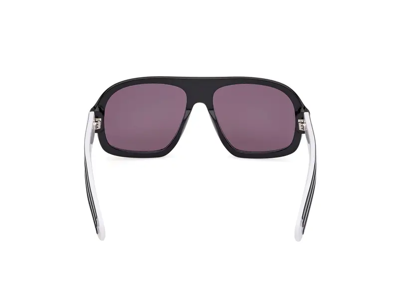 Adidas Unisex OR0125 01A Occhiali da sole Acetato Nero Fumo Pilot Normale miniatura 3