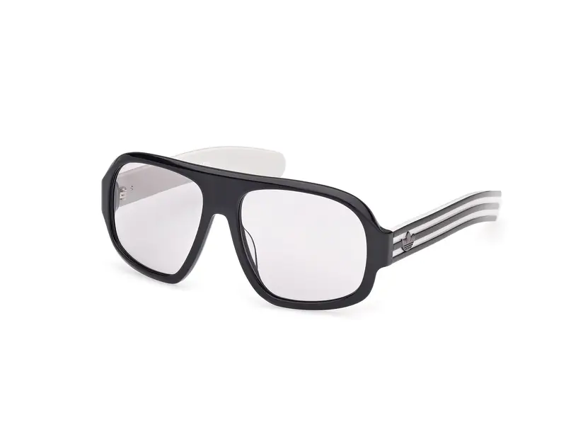 Adidas Unisex OR0125 20A Occhiali da sole Acetato Grigio Fumo Pilot Fotocromatiche
