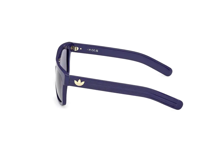 Adidas Unisex OR0127 90V Occhiali da sole Acetato Blu Blu Squadrata Normale miniatura 2