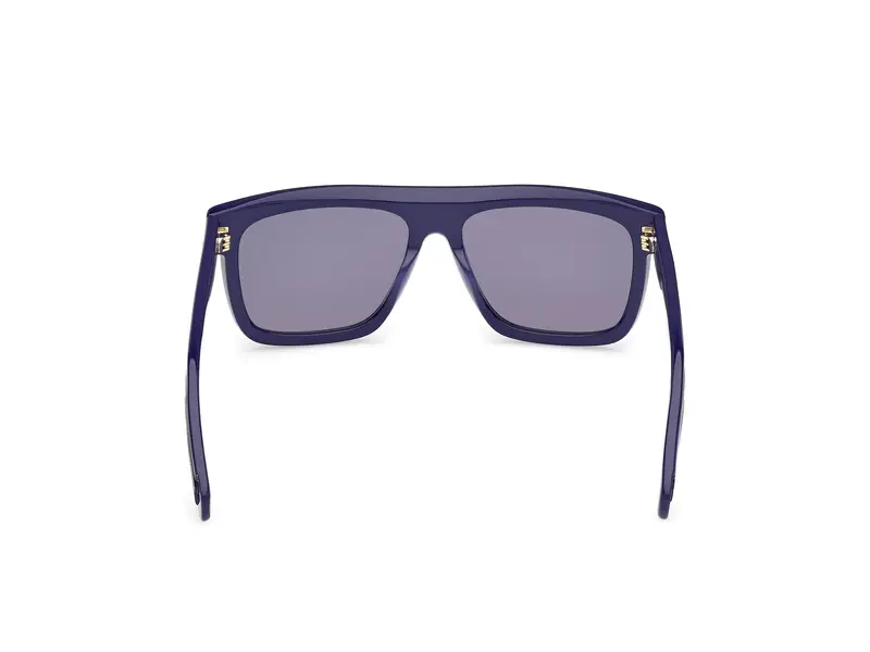 Adidas Unisex OR0127 90V Occhiali da sole Acetato Blu Blu Squadrata Normale miniatura 3